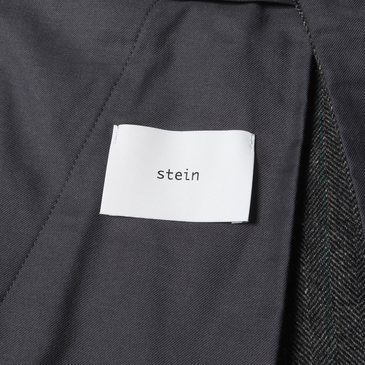 22AW ストライプ 2タック ヘリンボーンウール スラックスパンツ(BELTED WIDE STRAIGHT TROUSERS)