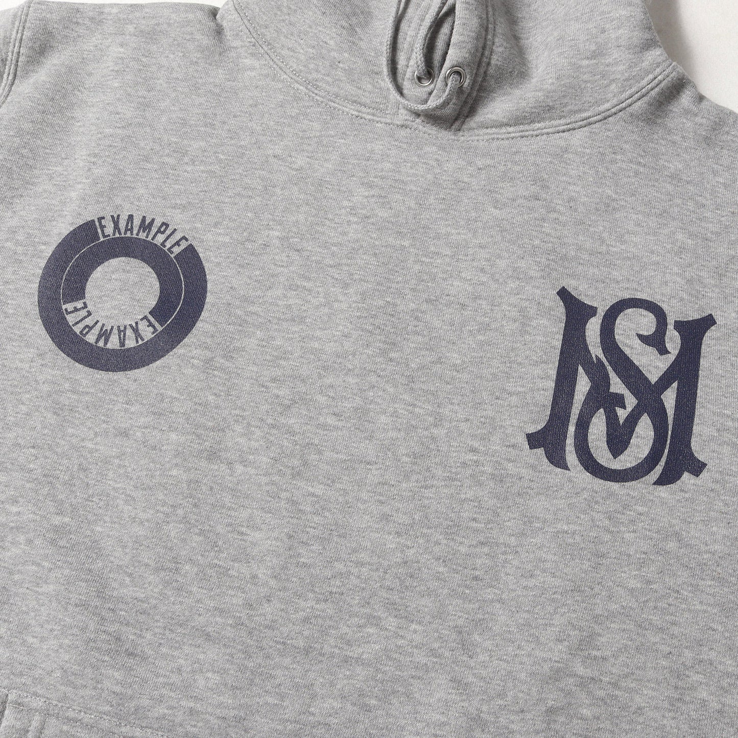 23AW × EXAPLE グラフィック ロゴ スウェット パーカー (MSROUND LOGO HOODIE) / 裏起毛