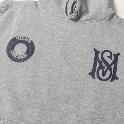 23AW × EXAPLE グラフィック ロゴ スウェット パーカー (MSROUND LOGO HOODIE) / 裏起毛