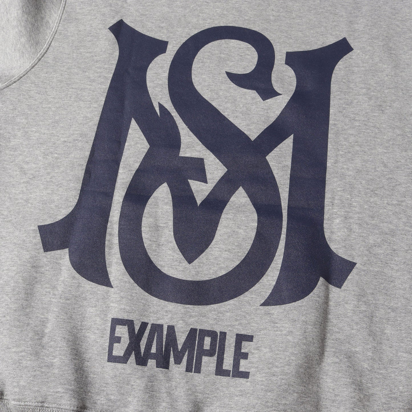 23AW × EXAPLE グラフィック ロゴ スウェット パーカー (MSROUND LOGO HOODIE) / 裏起毛