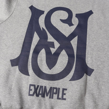 23AW × EXAPLE グラフィック ロゴ スウェット パーカー (MSROUND LOGO HOODIE) / 裏起毛