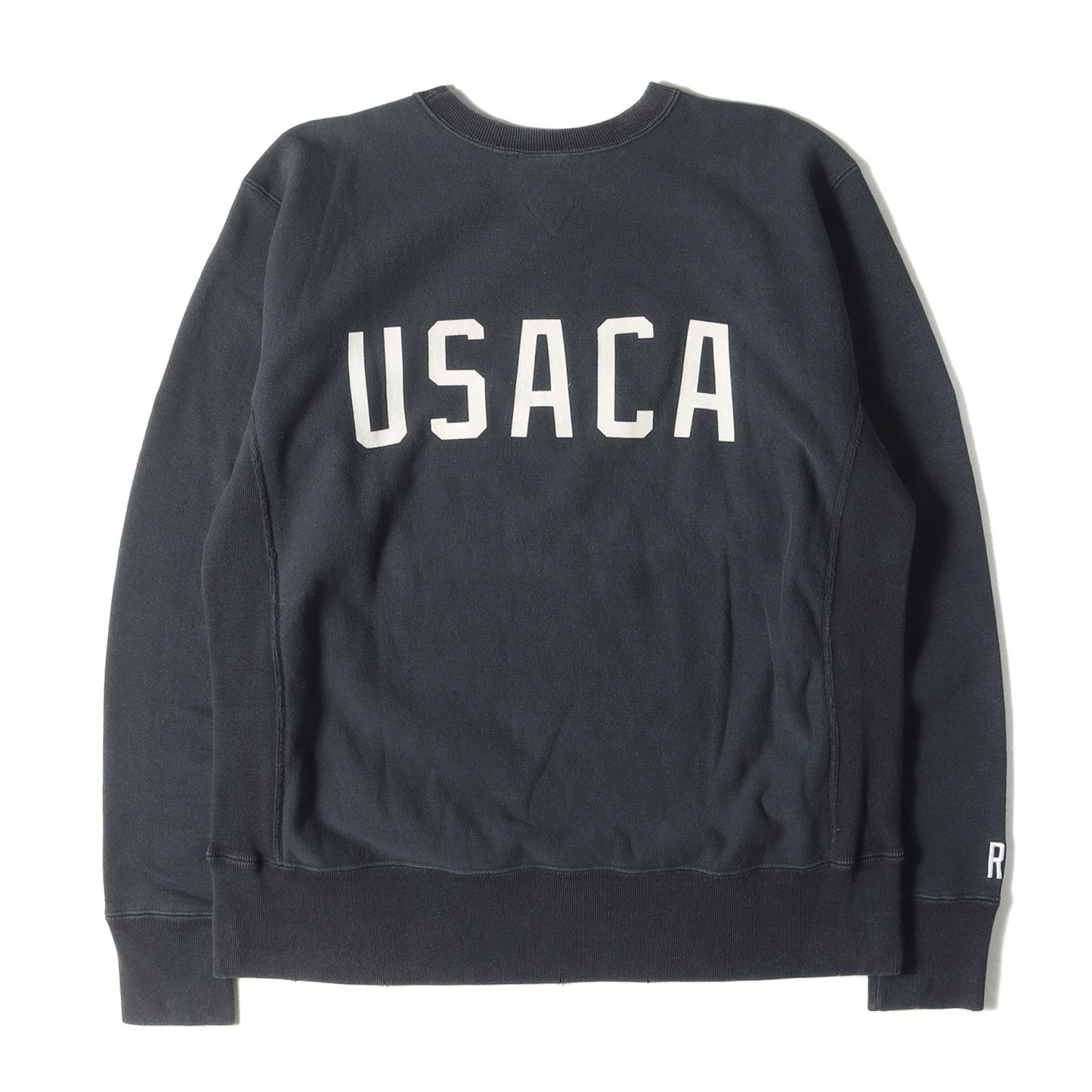 × Champion 単色タグ 復刻 バック USACA ロゴ ダメージ加工 リバースウィーブ スウェット / REVERSE WEAVE