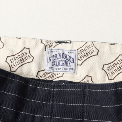 ストライプ ヘリンボーン ワーク チノパンツ (SD Herringbone Stripe Work Pants)