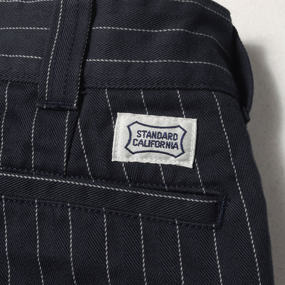 ストライプ ヘリンボーン ワーク チノパンツ (SD Herringbone Stripe Work Pants)