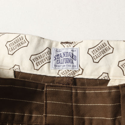 ストライプ ヘリンボーン ワーク チノパンツ (SD Herringbone Stripe Work Pants)