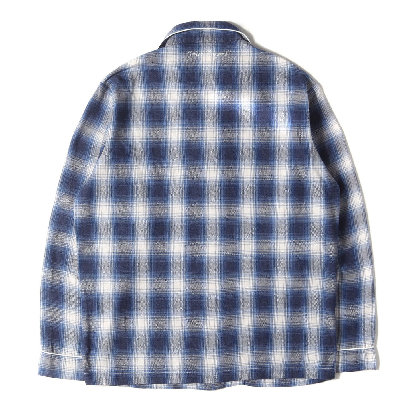 22SS オンブレチェック フランネル オープンカラー スリーピング シャツ (SD Set Up Flannel)