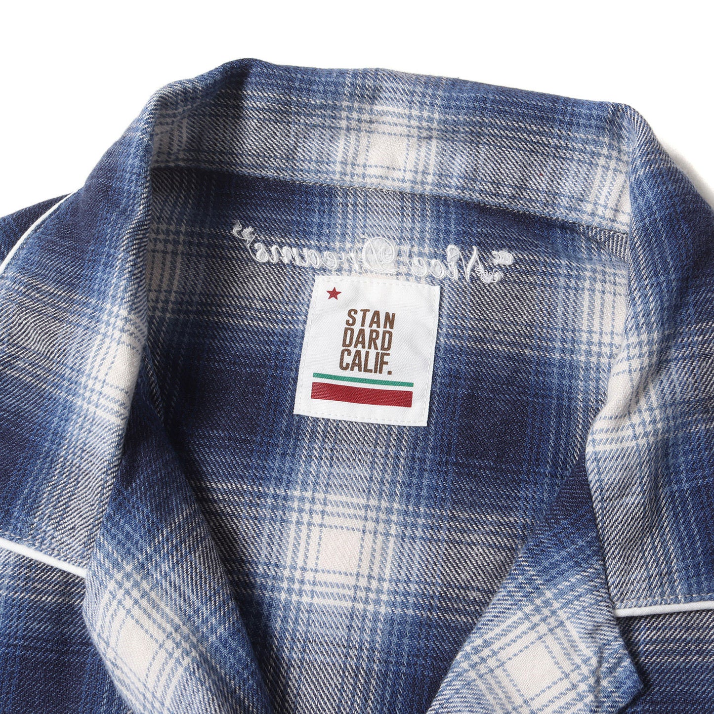 22SS オンブレチェック フランネル オープンカラー スリーピング シャツ (SD Set Up Flannel)