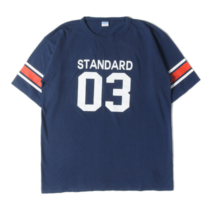 × Champion バータグ グラフィック ロゴ フットボール Tシャツ (C8-P316)