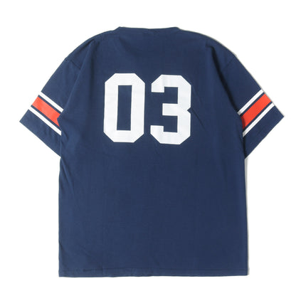 × Champion バータグ グラフィック ロゴ フットボール Tシャツ (C8-P316)