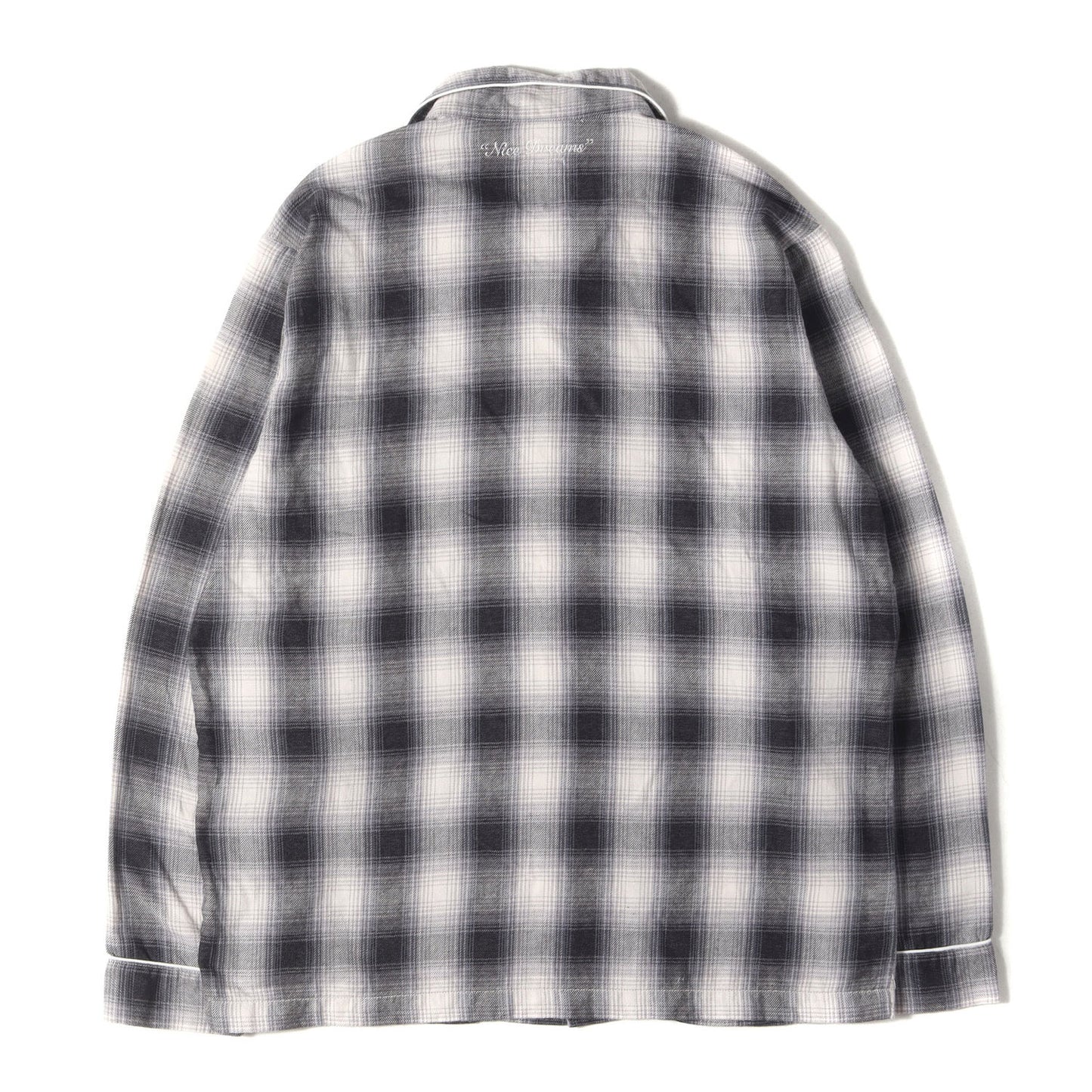 22SS オンブレチェック フランネル オープンカラー スリーピング シャツ (SD Set Up Flannel)