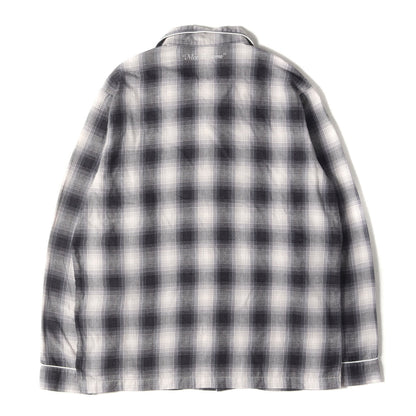 22SS オンブレチェック フランネル オープンカラー スリーピング シャツ (SD Set Up Flannel)