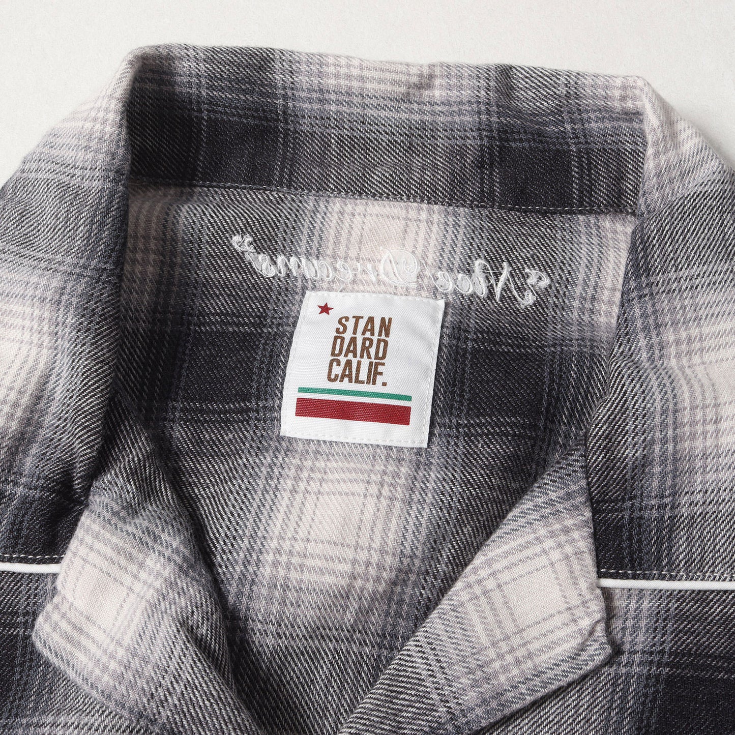 22SS オンブレチェック フランネル オープンカラー スリーピング シャツ (SD Set Up Flannel)