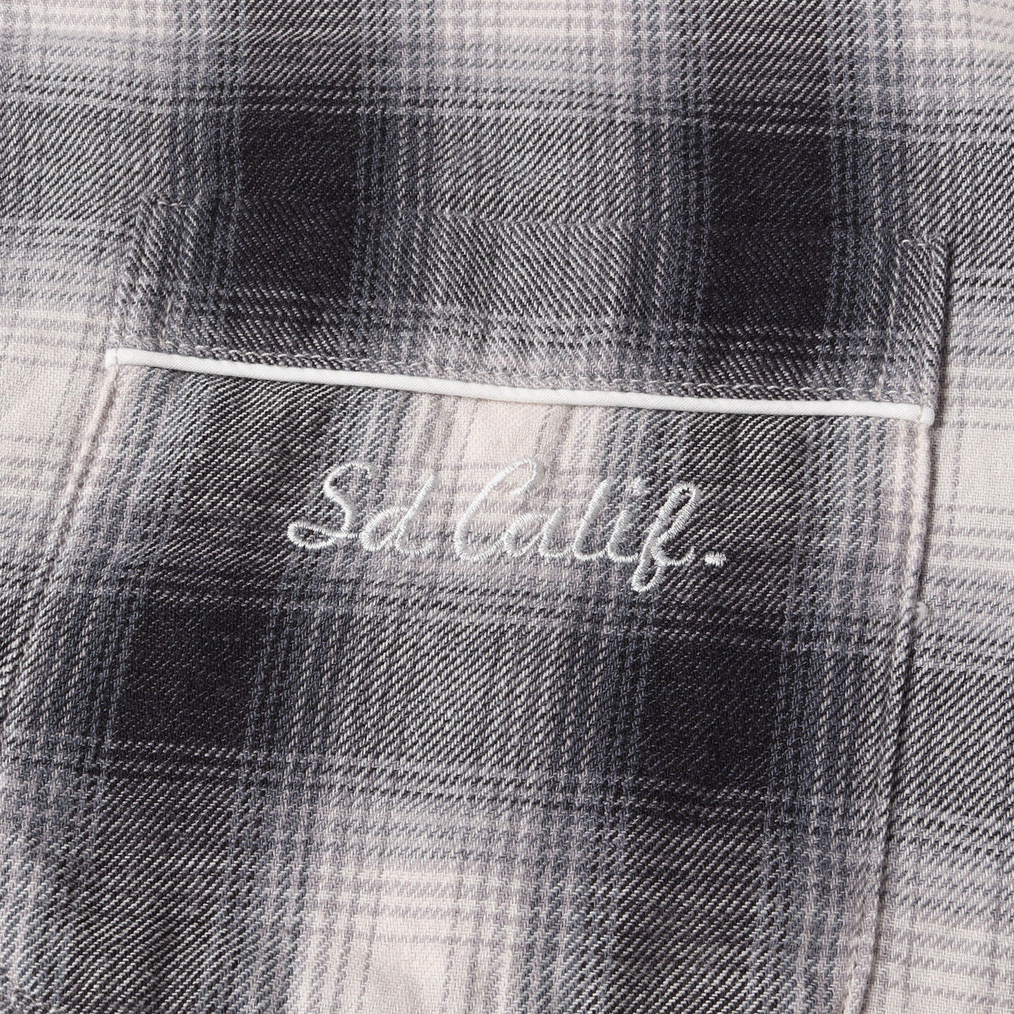 22SS オンブレチェック フランネル オープンカラー スリーピング シャツ (SD Set Up Flannel)