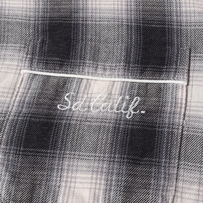 22SS オンブレチェック フランネル オープンカラー スリーピング シャツ (SD Set Up Flannel)