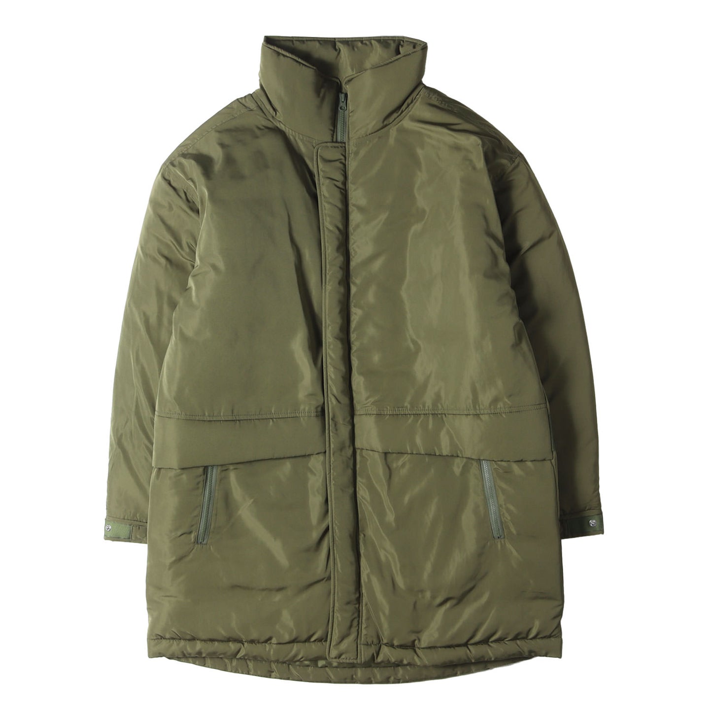 21AW バックロゴ モックネック ナイロン パテッド ミドル コート (MOCK NECK NYLON JACKET 7321-LNJK)