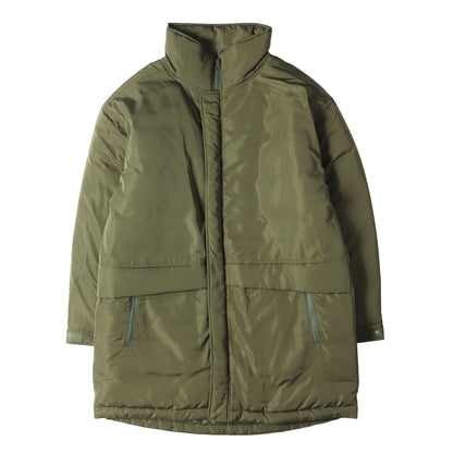 21AW バックロゴ モックネック ナイロン パテッド ミドル コート (MOCK NECK NYLON JACKET 7321-LNJK)