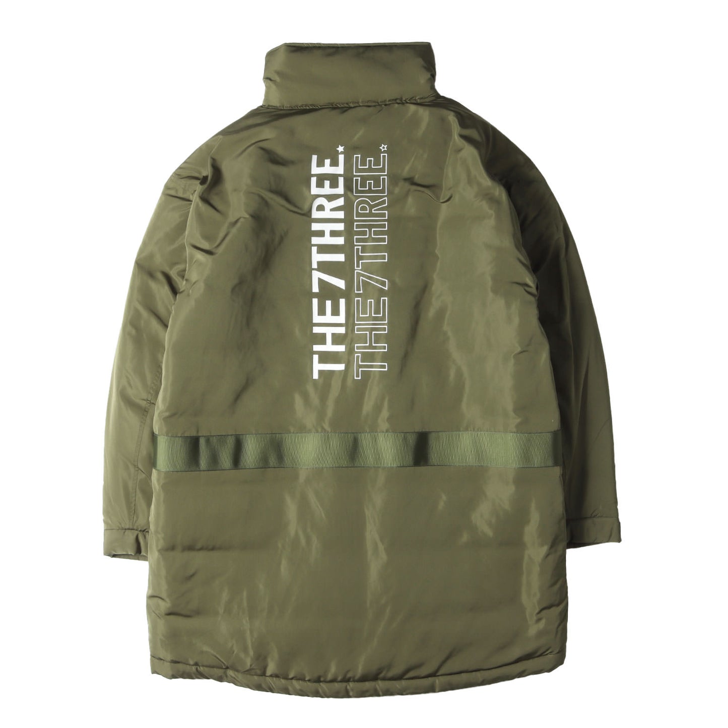 21AW バックロゴ モックネック ナイロン パテッド ミドル コート (MOCK NECK NYLON JACKET 7321-LNJK)