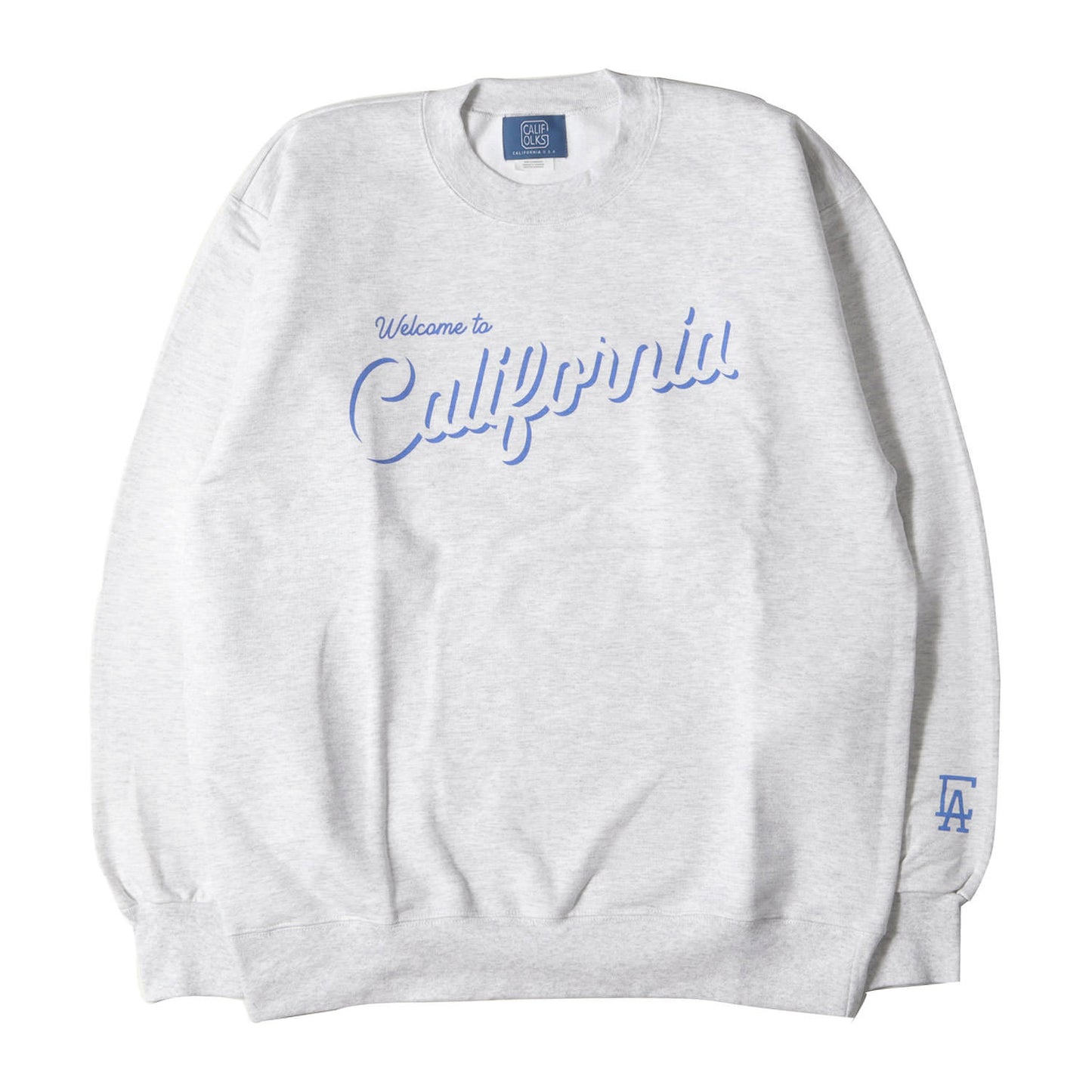 Welcome to California ロゴ クルーネック スウェット シャツ / 裏起毛
