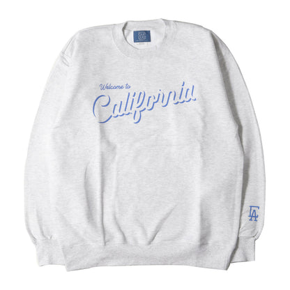 Welcome to California ロゴ クルーネック スウェット シャツ / 裏起毛