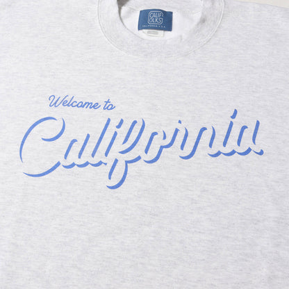 Welcome to California ロゴ クルーネック スウェット シャツ / 裏起毛