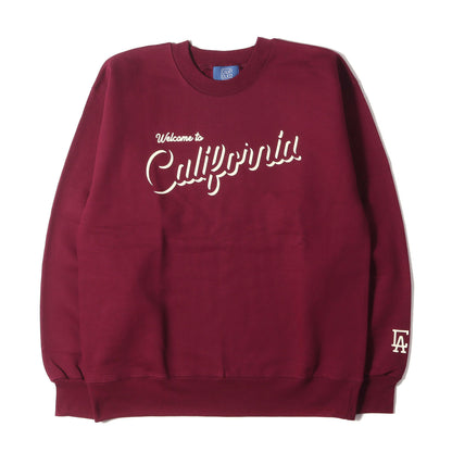 Welcome to California ロゴ クルーネック スウェット シャツ / 裏起毛