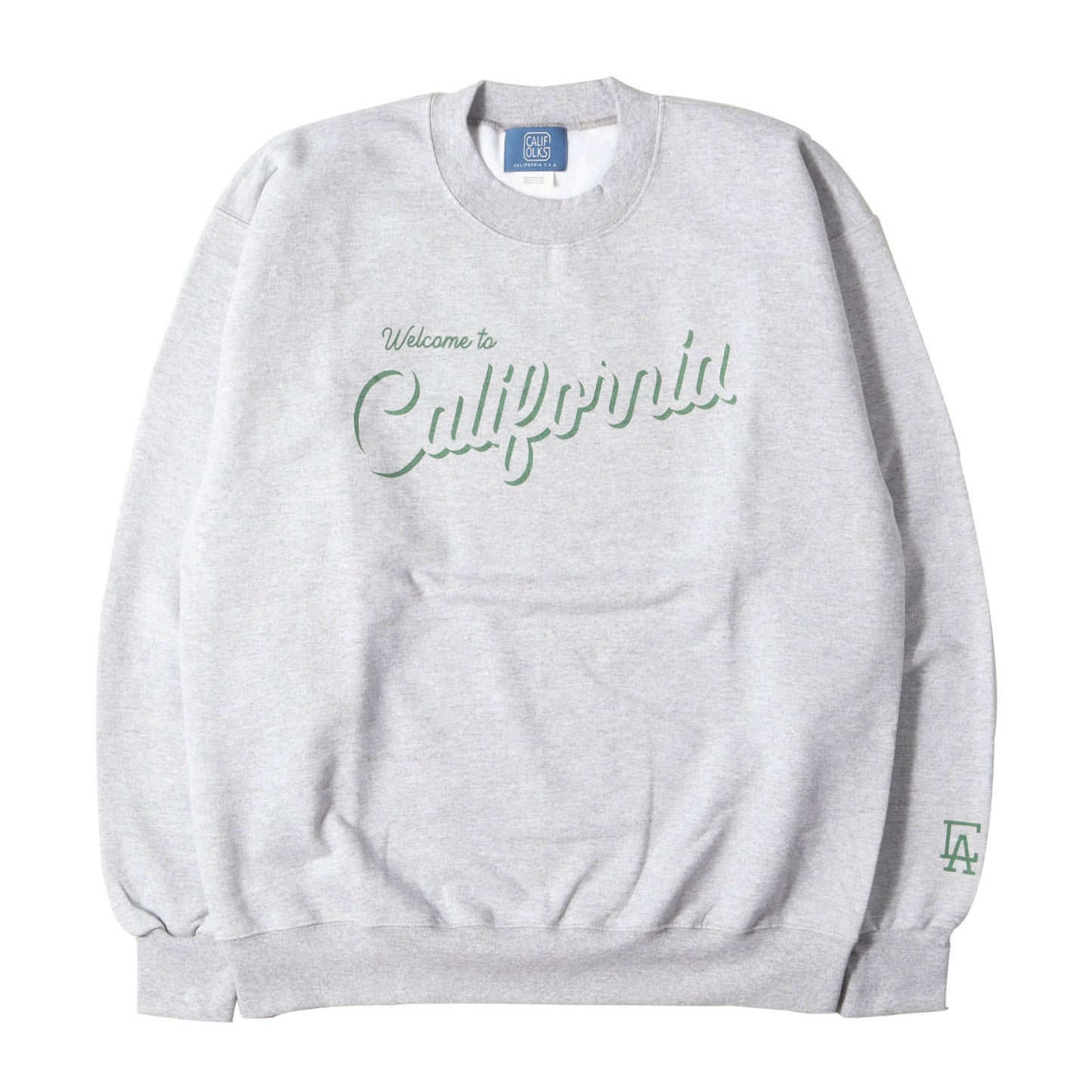 Welcome to California ロゴ クルーネック スウェット シャツ / 裏起毛