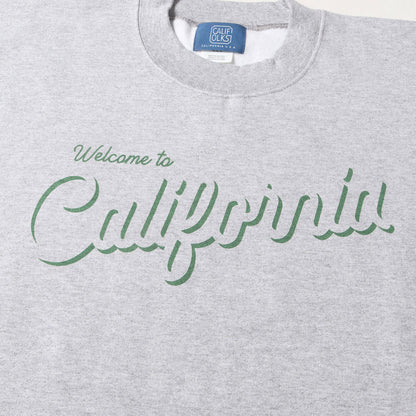 Welcome to California ロゴ クルーネック スウェット シャツ / 裏起毛