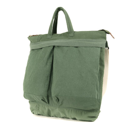 2WAY ヴィンテージファブリック ミリタリー ヘルメット バッグ (Military Helmet Bag)
