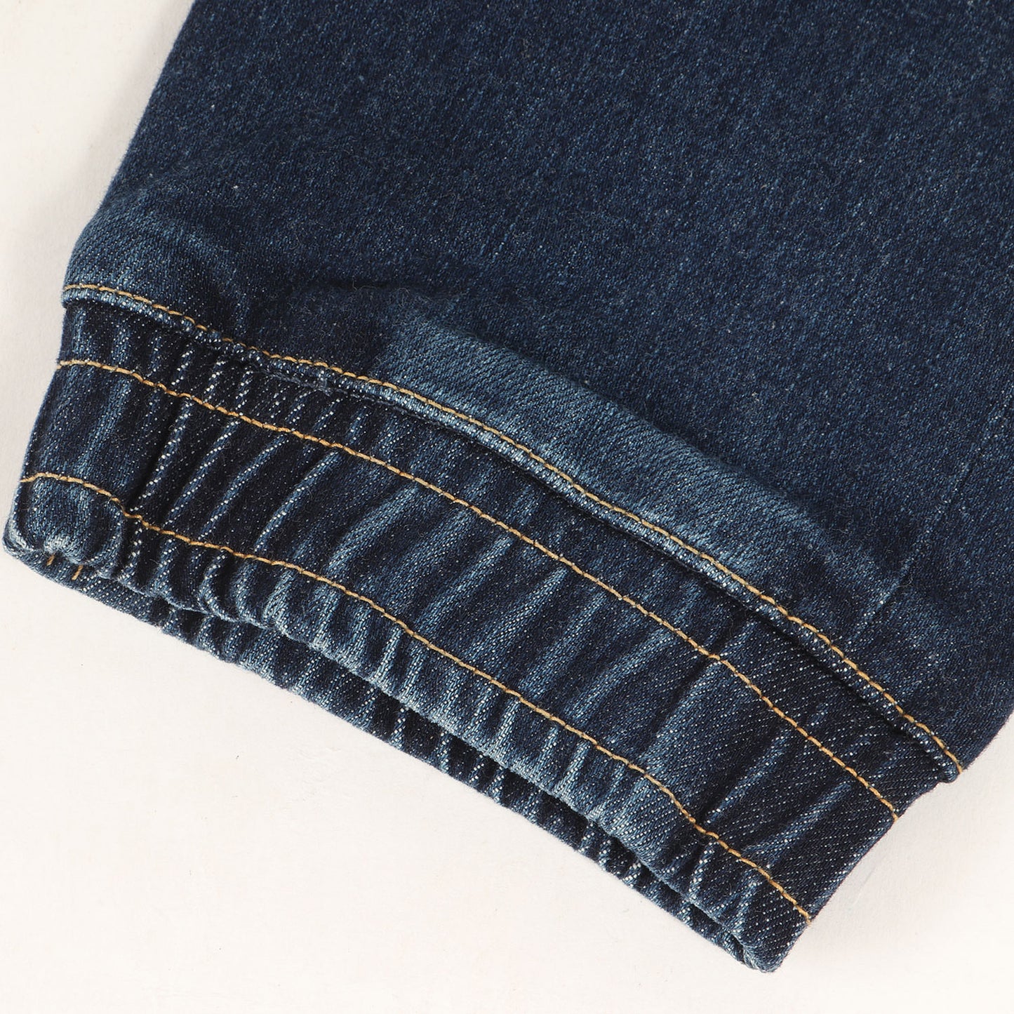 ギャザーリブ ストレッチ デニム パンツ (GATHER RIB DENIM 1070000014)