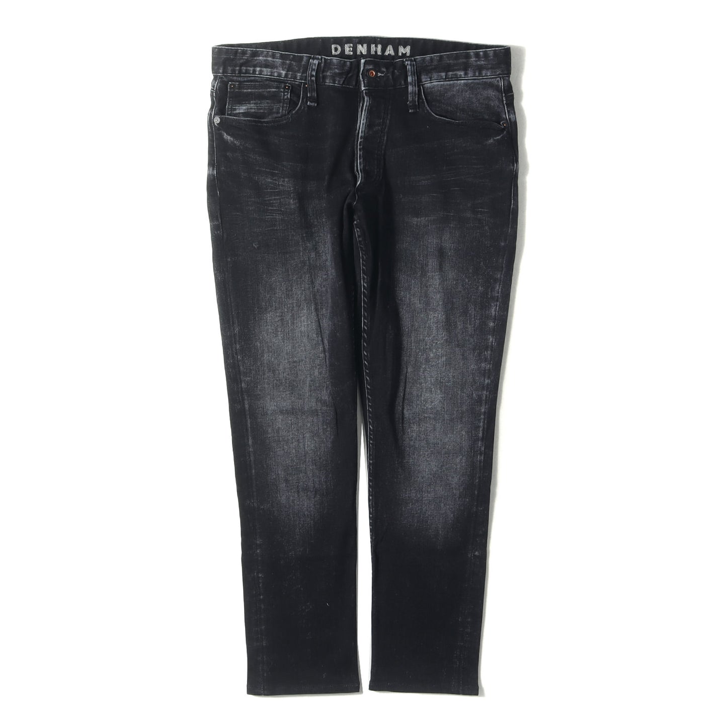 ウォッシュ加工 テーパード ストレッチ デニム パンツ (SHANK REGULAR CARROT FIT 01-16-05-11-043)