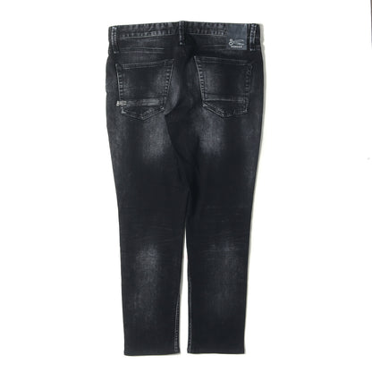 ウォッシュ加工 テーパード ストレッチ デニム パンツ (SHANK REGULAR CARROT FIT 01-16-05-11-043)