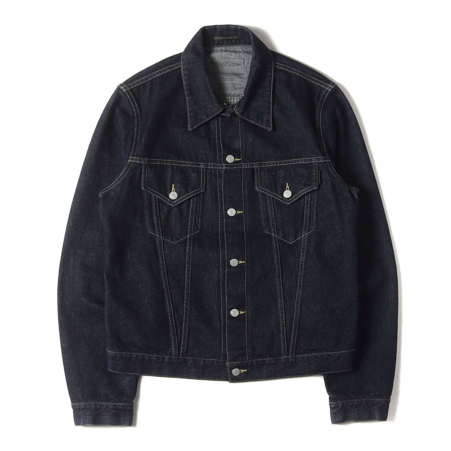 24AW 14オンス セルビッジ デニム トラッカー ジャケット (14OZ DENIM BUTTON JACKET HG-Y10-030) / POUR HOMME