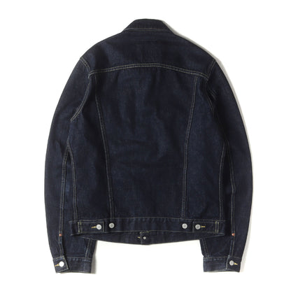 24AW 14オンス セルビッジ デニム トラッカー ジャケット (14OZ DENIM BUTTON JACKET HG-Y10-030) / POUR HOMME