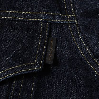 24AW 14オンス セルビッジ デニム トラッカー ジャケット (14OZ DENIM BUTTON JACKET HG-Y10-030) / POUR HOMME