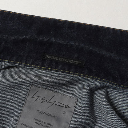 24AW 14オンス セルビッジ デニム トラッカー ジャケット (14OZ DENIM BUTTON JACKET HG-Y10-030) / POUR HOMME