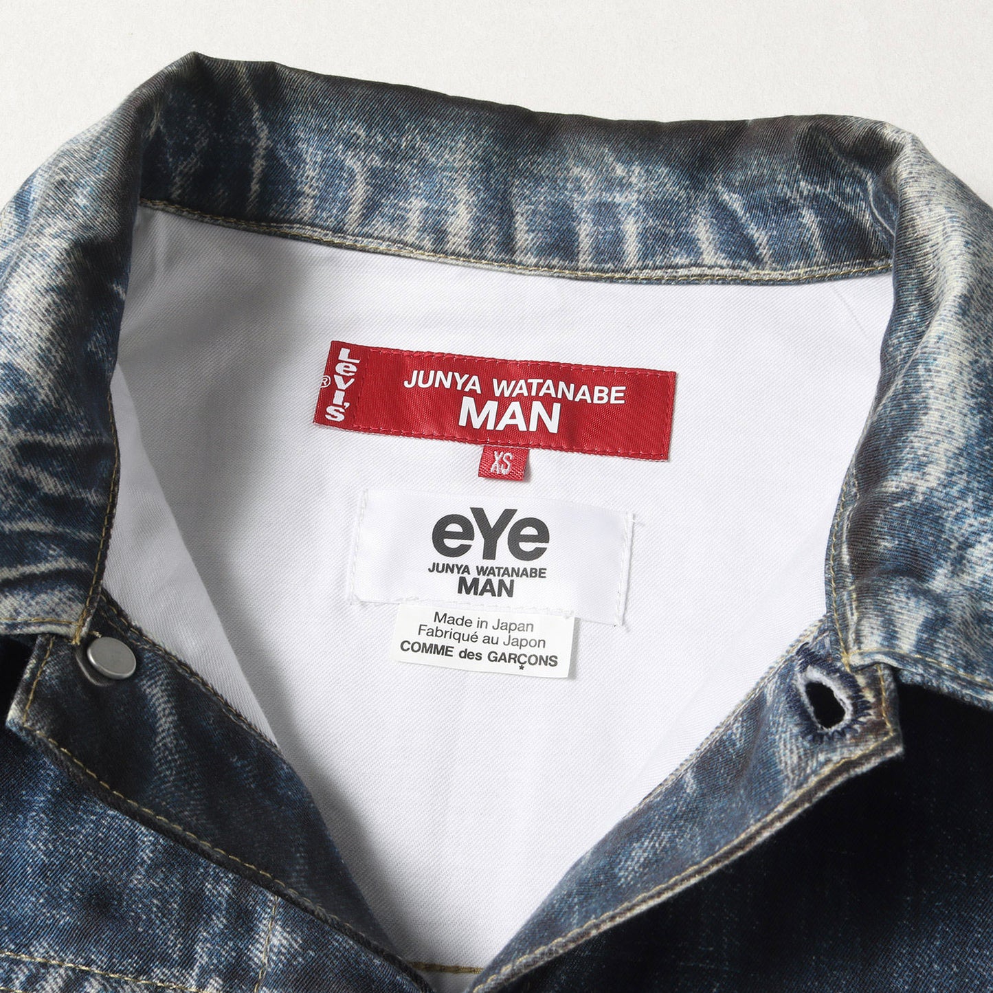 22SS × Levis × BerBerJin デニム 転写 プリント コットンリネン トラッカー ジャケット (WI-J907)