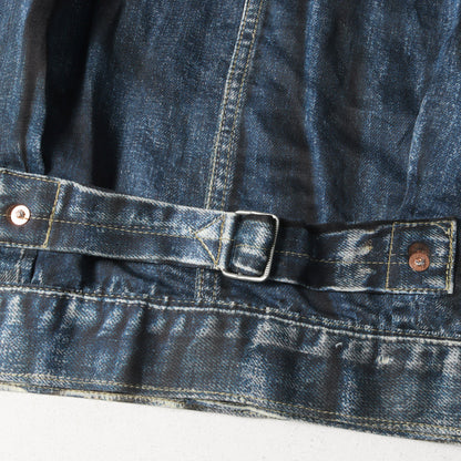 22SS × Levis × BerBerJin デニム 転写 プリント コットンリネン トラッカー ジャケット (WI-J907)