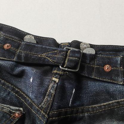 22SS × Levis × BerBerJin デニム 転写 プリント ナイロン パンツ (WI-P904)