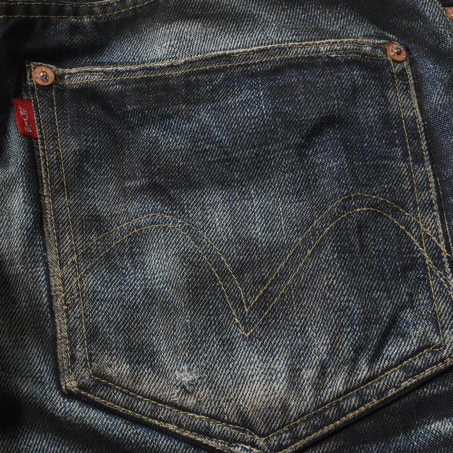 22SS × Levis × BerBerJin デニム 転写 プリント ナイロン パンツ (WI-P904)