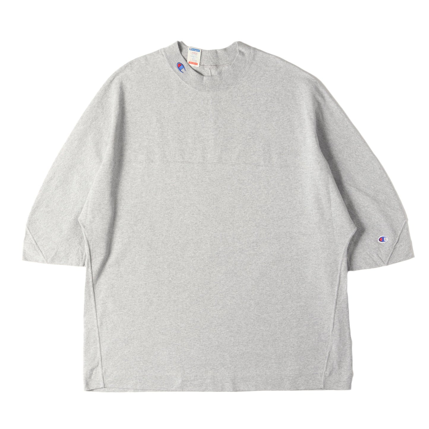 24SS × Champion モックネック オーバーサイズ フットボール カットソー (FOOTBALL T-SHIRT C8-Z344) / NEW WEAVE