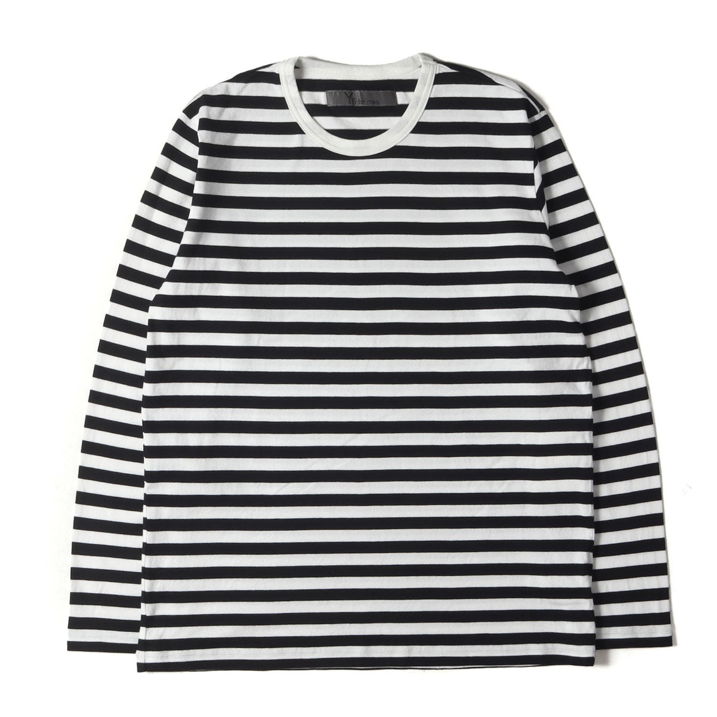 23AW ボーダー カットソー (LONG SLEEVE T-SHIRT WITH NARROW STRIPES MJ-T78-087) / Ys for men