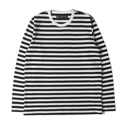 23AW ボーダー カットソー (LONG SLEEVE T-SHIRT WITH NARROW STRIPES MJ-T78-087) / Ys for men