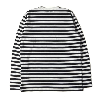 23AW ボーダー カットソー (LONG SLEEVE T-SHIRT WITH NARROW STRIPES MJ-T78-087) / Ys for men