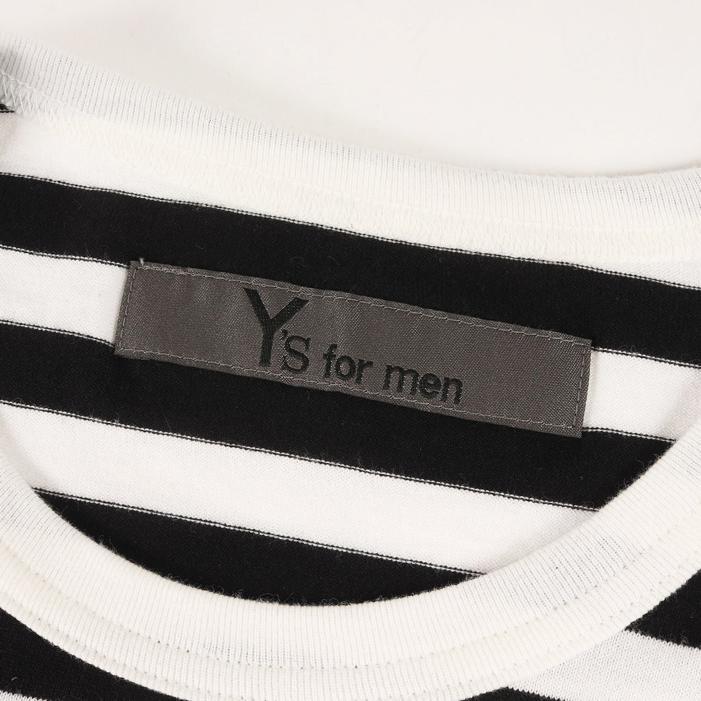 23AW ボーダー カットソー (LONG SLEEVE T-SHIRT WITH NARROW STRIPES MJ-T78-087) / Ys for men