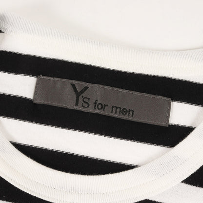 23AW ボーダー カットソー (LONG SLEEVE T-SHIRT WITH NARROW STRIPES MJ-T78-087) / Ys for men