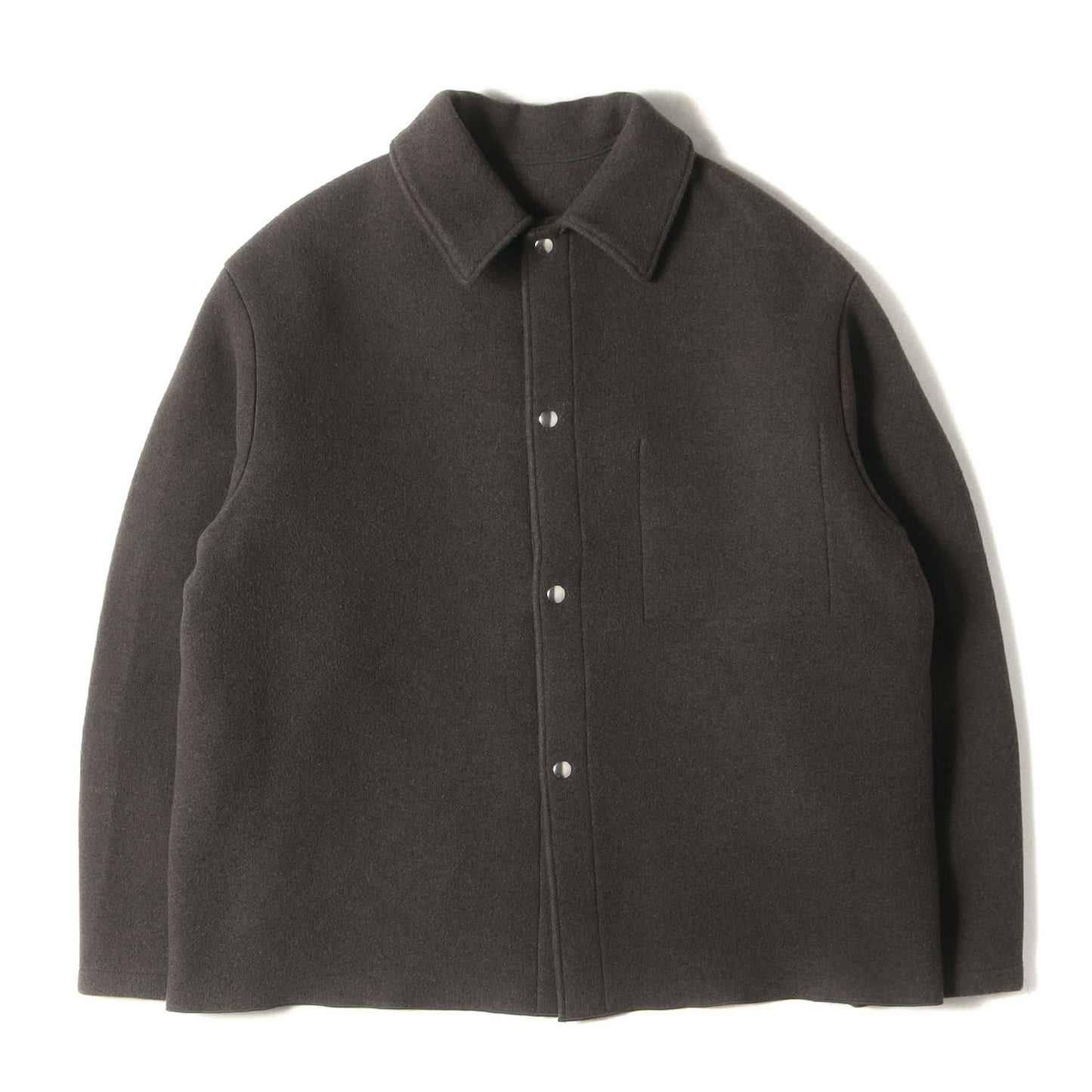 A.PRESSE (アプレッセ) 24AW カシミヤ ブレンド スナップ ワーク 