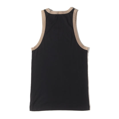 グラフィック ロゴ トリム リンガーネック タンクトップ