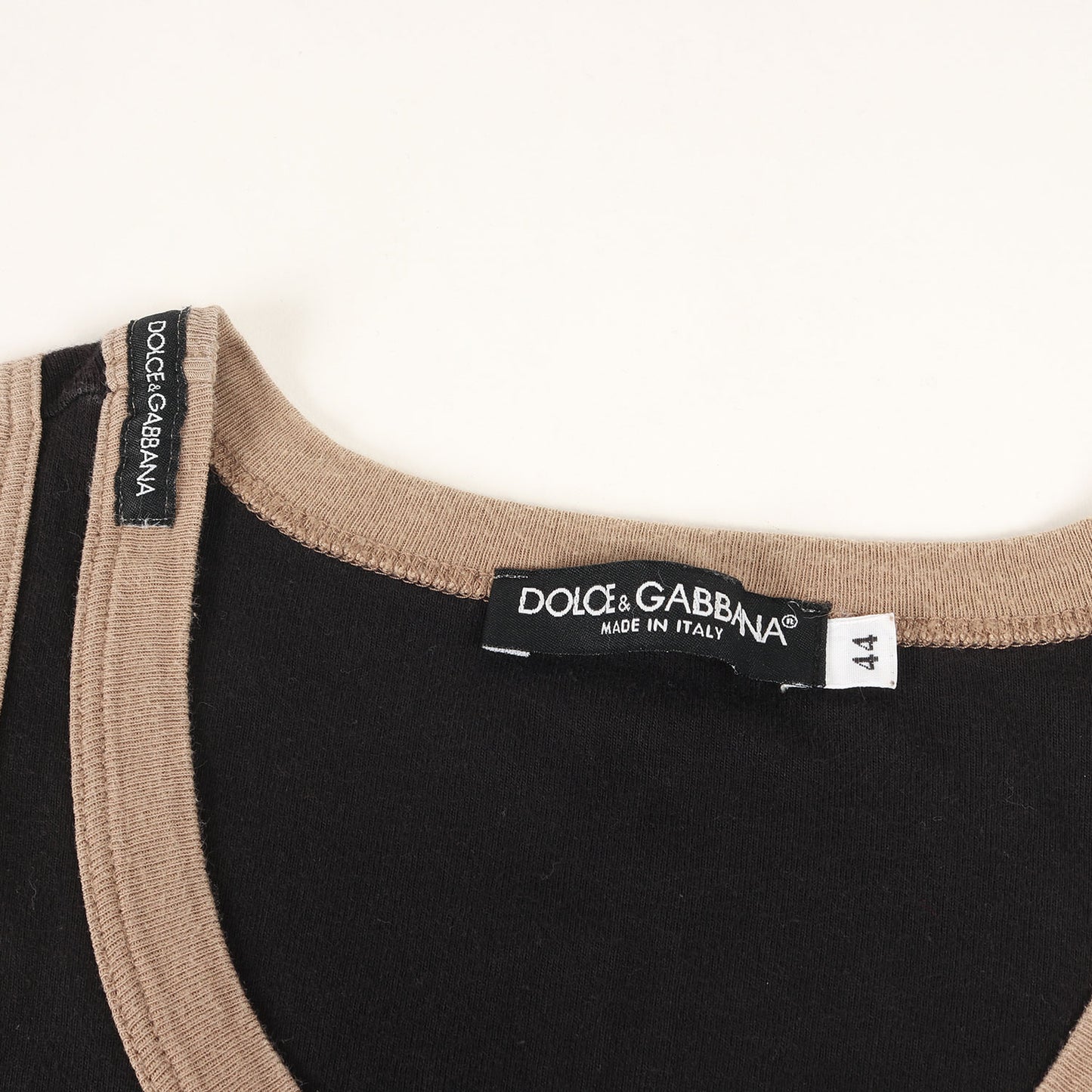 グラフィック ロゴ トリム リンガーネック タンクトップ