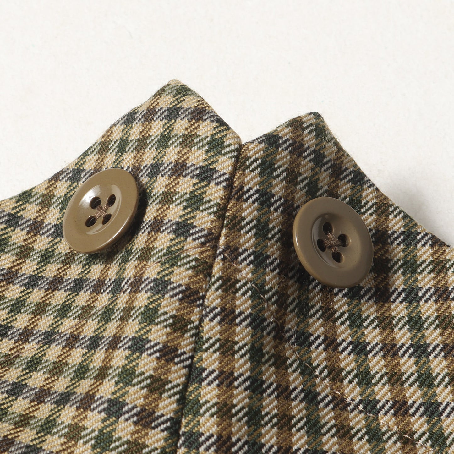 23AW ガンクラブチェック ツータック ウール テーパード スラックス パンツ (Moon WJ11260/3 SAVILE ROW 23AWP0921)