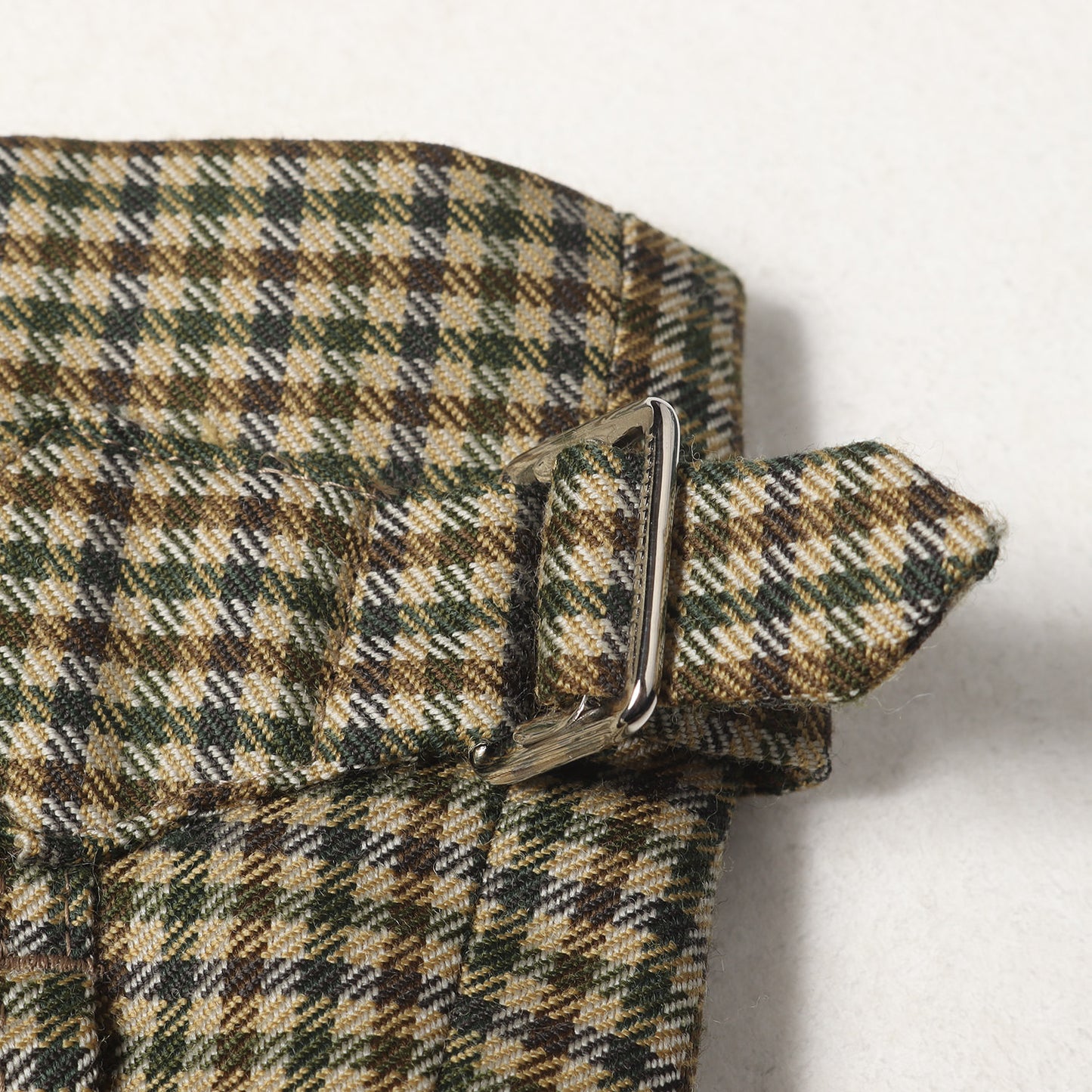 23AW ガンクラブチェック ツータック ウール テーパード スラックス パンツ (Moon WJ11260/3 SAVILE ROW 23AWP0921)